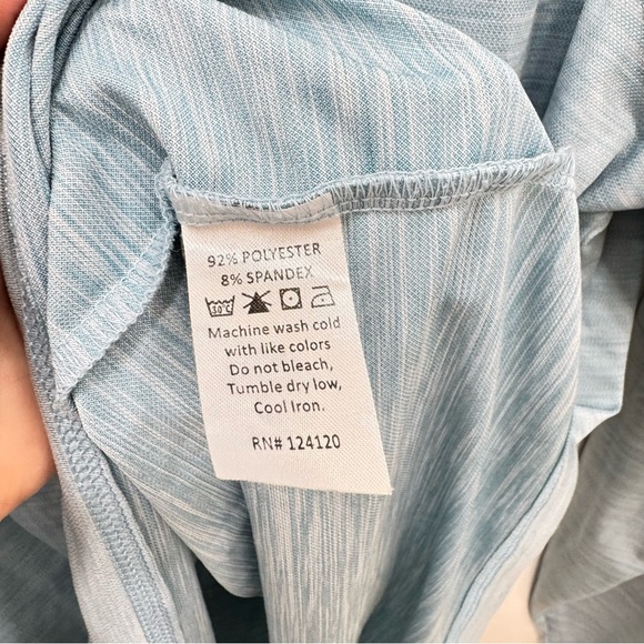 Toadfish Technical Performance Fishing Mens Long Sleeved Sz Lg blue - Picture 5 of 7